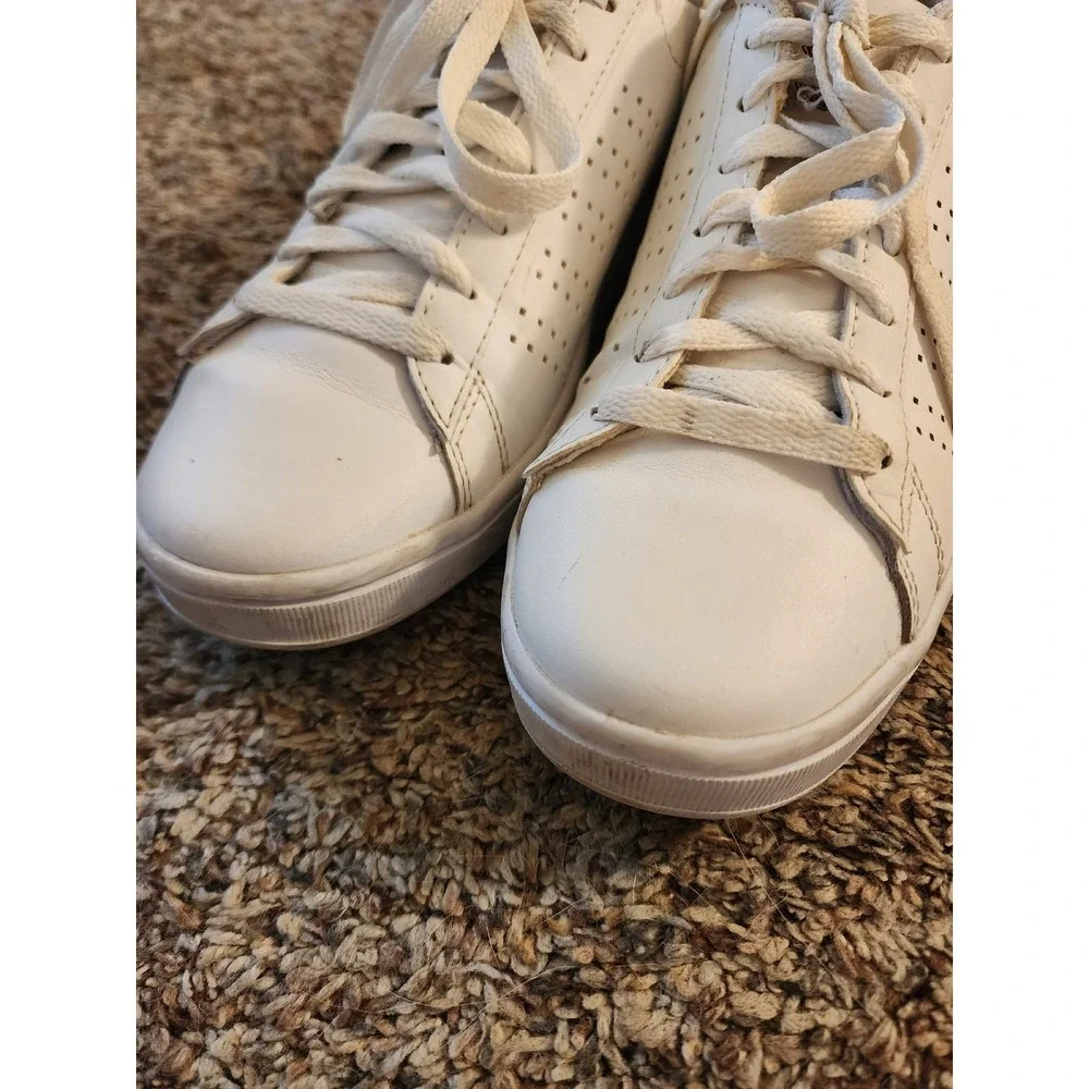 K-Swiss Court Casini White Leather Low Top Sneakers Women 8